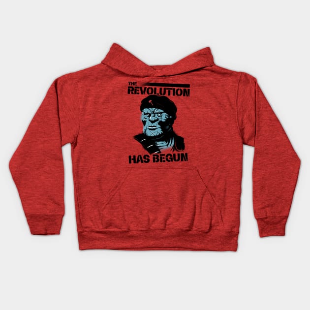 The Revolution Has Begun Kids Hoodie by DCLawrenceUK